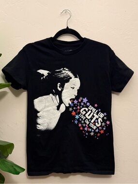 Olivia Rodrigo Guts World Tour Shirt Women’s Small Black Spill Ur Guts Concert